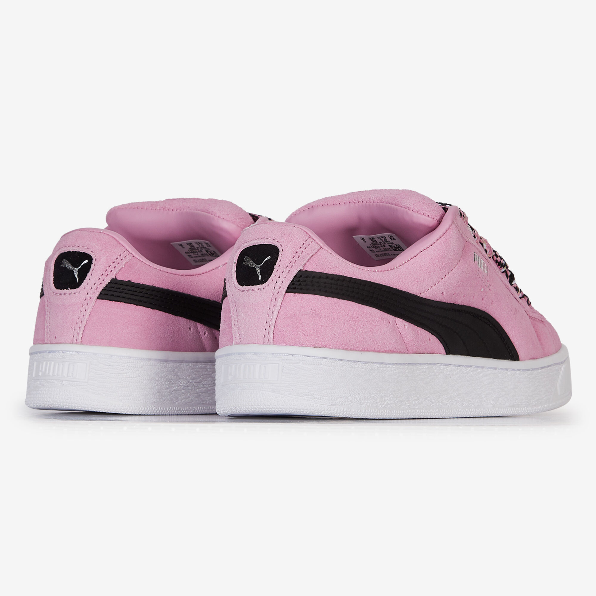 PUMA SUEDE XL SNEAKERS FEMME ROSE NOIR LACETS Courir