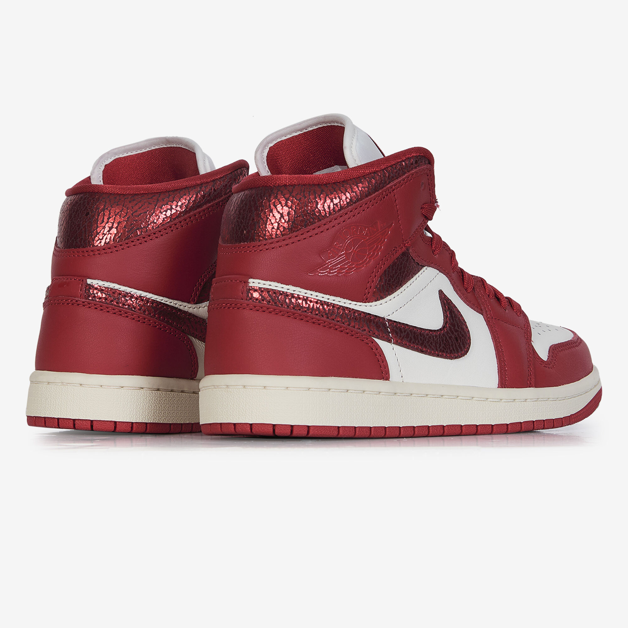 Air Jordan 1 Mid Se  Blanc/rouge