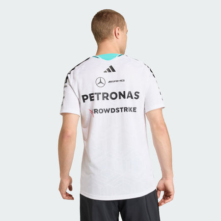 ADIDAS PERFORMANCE MAILLOT PILOTE MERCEDES - AMG PETRONAS FORMULA 1 TEAM AUTHENTIQUE White HOMME