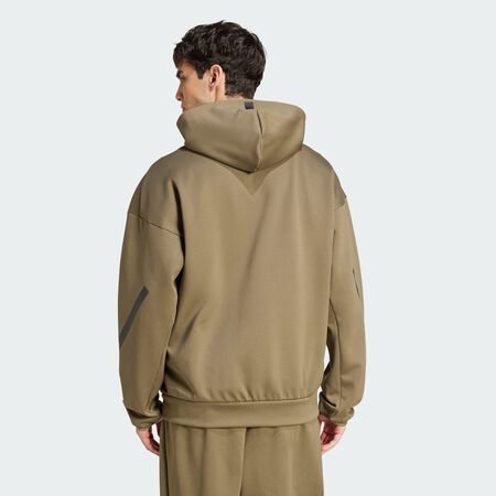 ADIDAS ORIGINALS Z.N.E. Full-Zip Hooded Track Jacket Olive Strata MEN