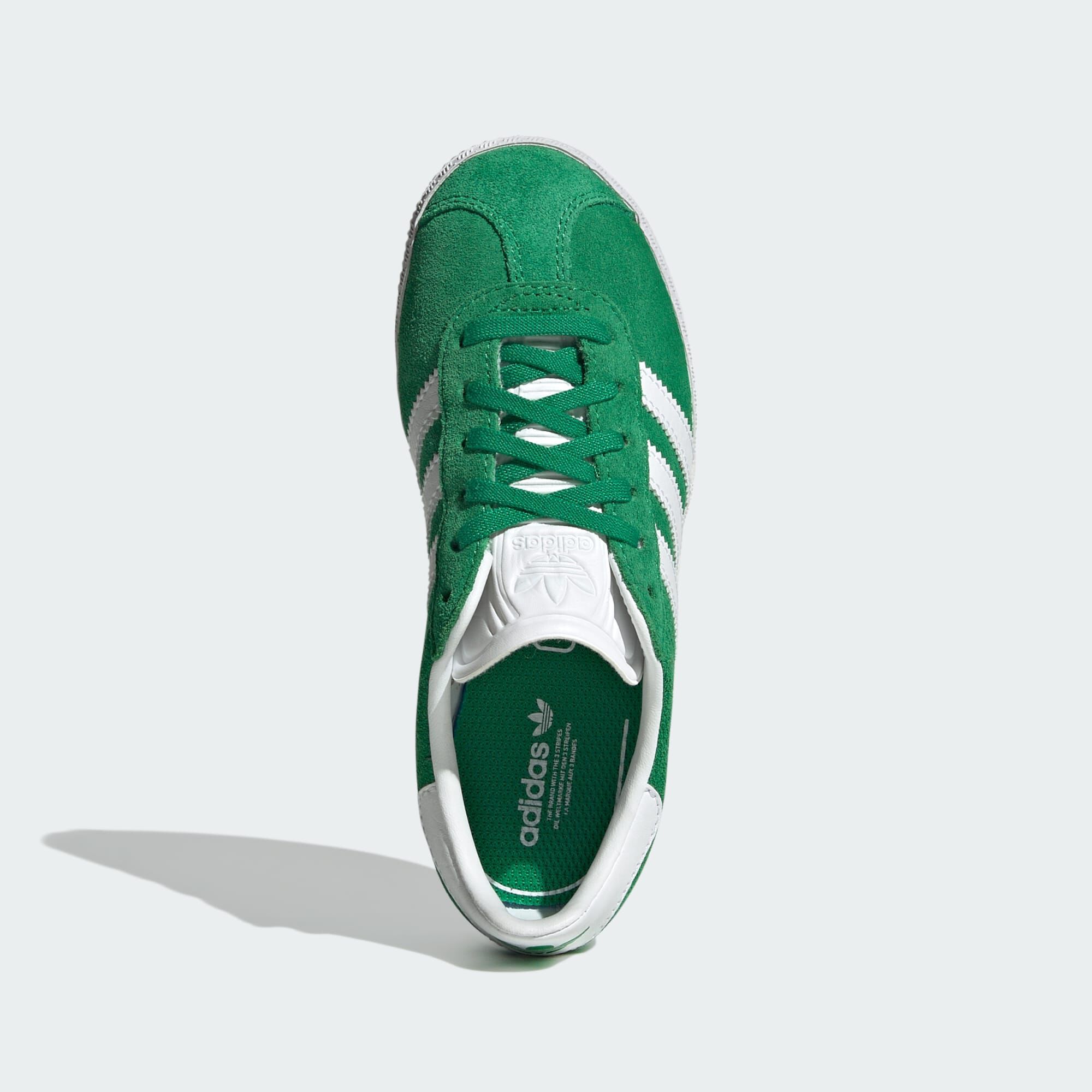 Mens green adidas gazelle trainers 2025