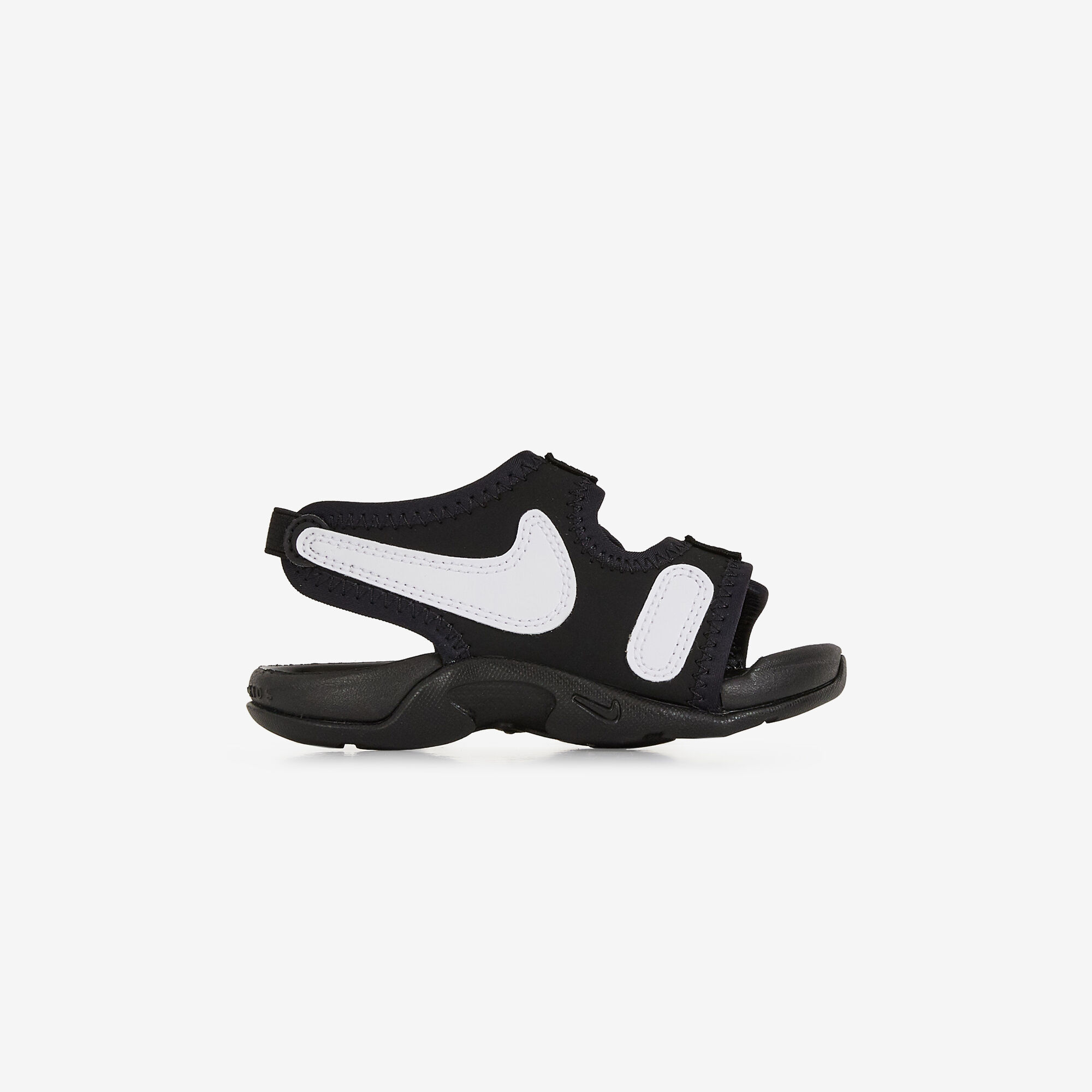 NIKE SUNRAY ADJUST 6 ESTIVALES ENFANT NOIR BLANC A ENFILER SLIP ON Courir