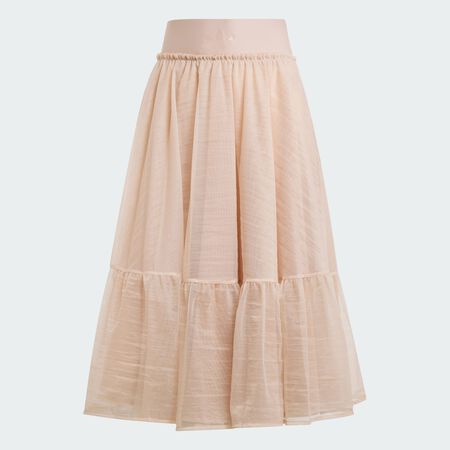 ADIDAS ORIGINALS Waistband Tulle Maxi Skirt Ash Pearl WOMEN