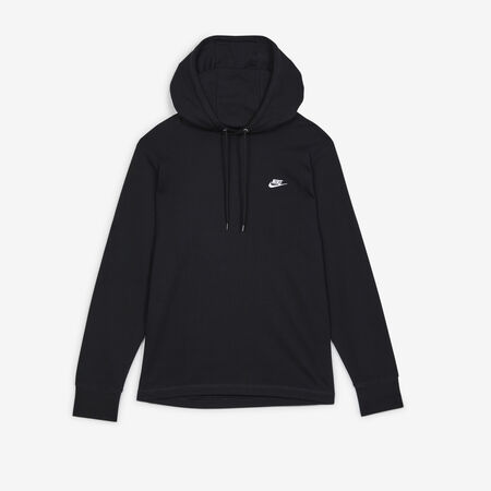 NIKE HOODIE CLUB KNIT BLACK/WHITE MEN