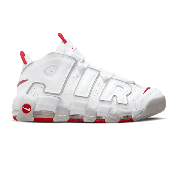 NIKE AIR MORE UPTEMPO 96 WHITE RED SNEAKERS MEN Courir
