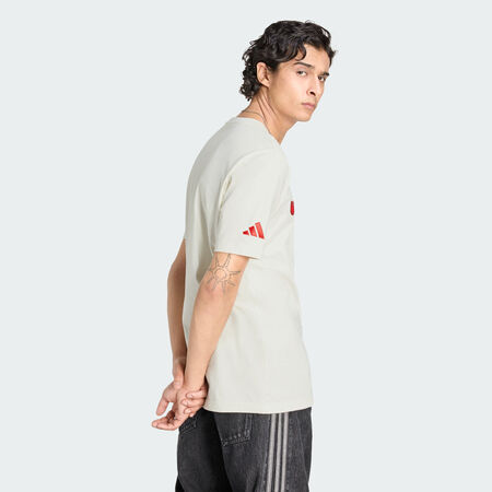 ADIDAS PERFORMANCE Ajax Amsterdam US T-Shirt Off White MEN