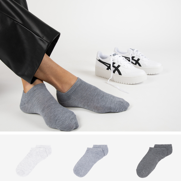COURIR PACK CHAUSSETTES X3 INVISIBLES COURIR GRIS CHAUSSETTE MIXTE Courir