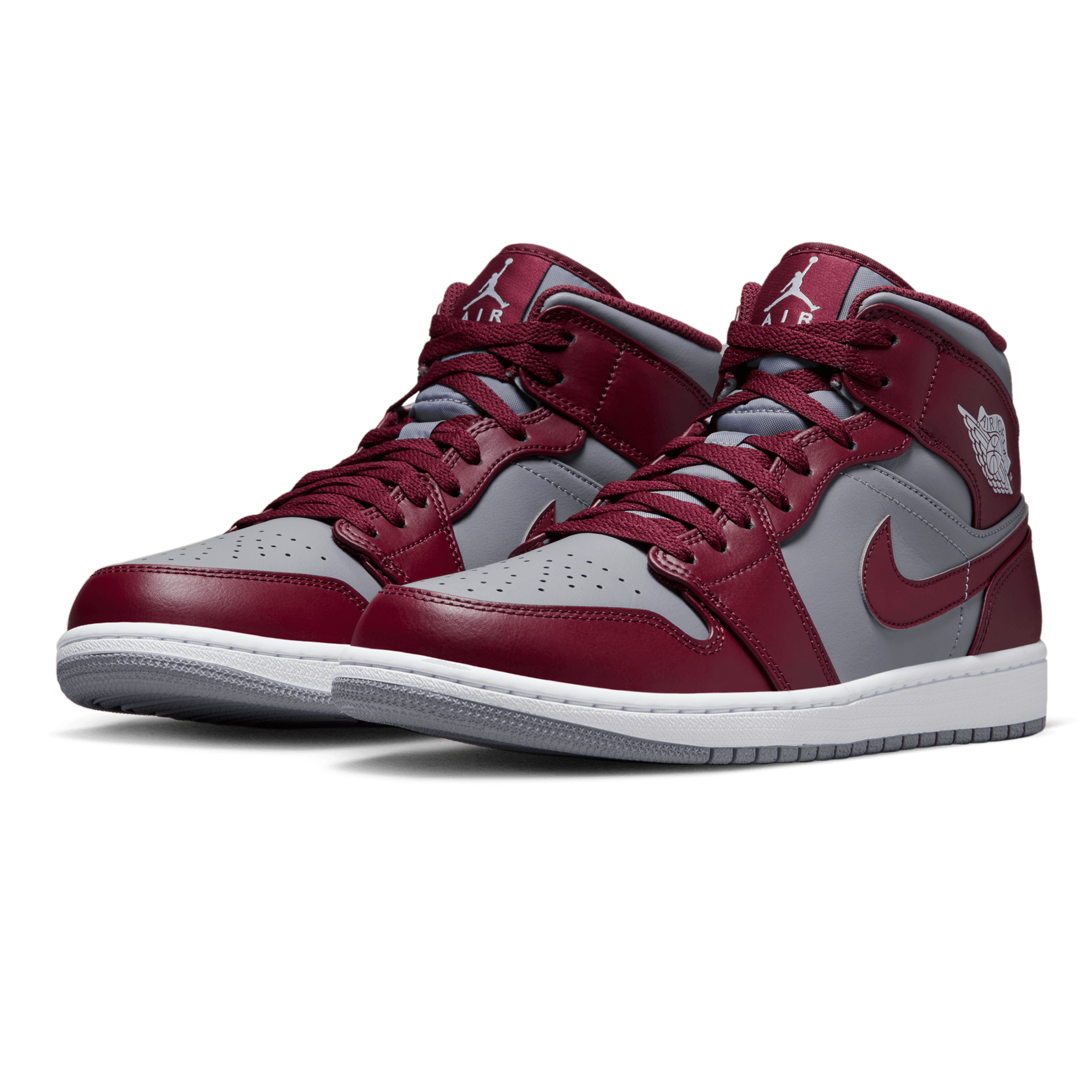 burgundy mids jordan 1