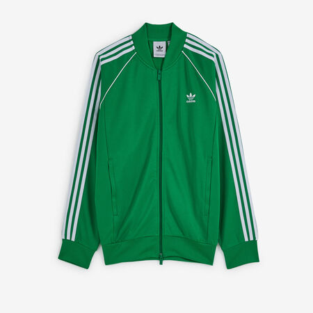 JACKET FZ SUPERSTAR : VERT/BLANC