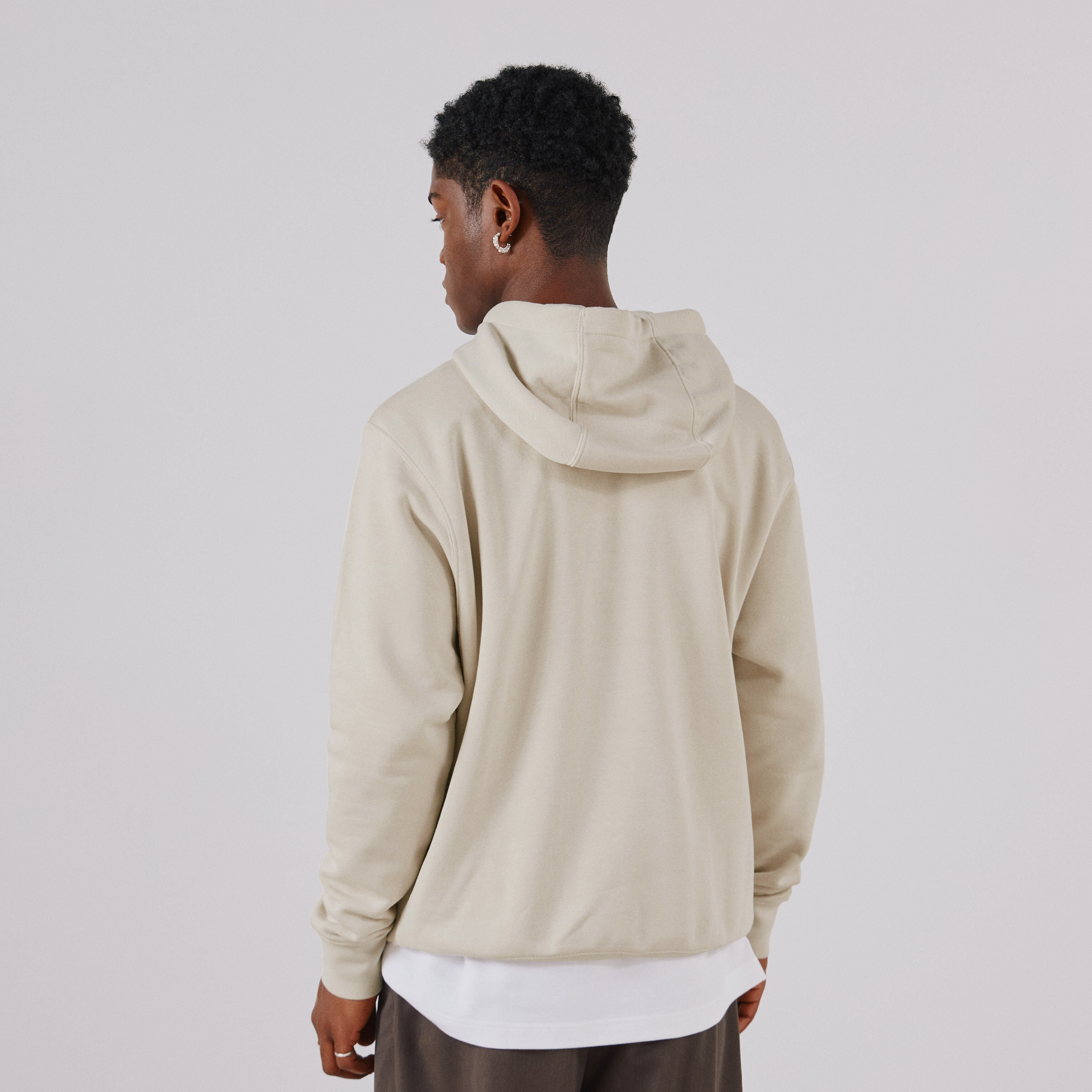 Hoodie Club Small Logo  Ecru