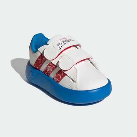 ADIDAS ORIGINALS adidas x Marvel Spider-Man Grand Court Shoes Kids Cloud White / Pure Ruby / Bright Blue BABIES