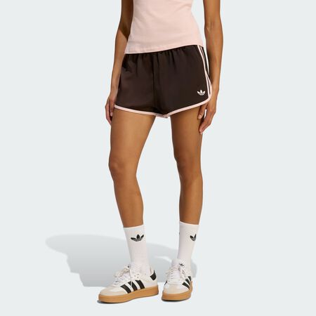 3 STRIPES SPRINTER SHORTS : Aurora Coffee / Sandy Pink