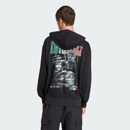 ADIDAS ORIGINALS Sweat-shirt à capuche graphique Kimi Antonelli Mercedes - AMG Petronas Formula One Team Black HOMME