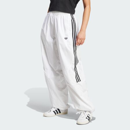 ADIDAS ORIGINALS Adicolor Teamgeist Oversized Track Pants White WOMEN