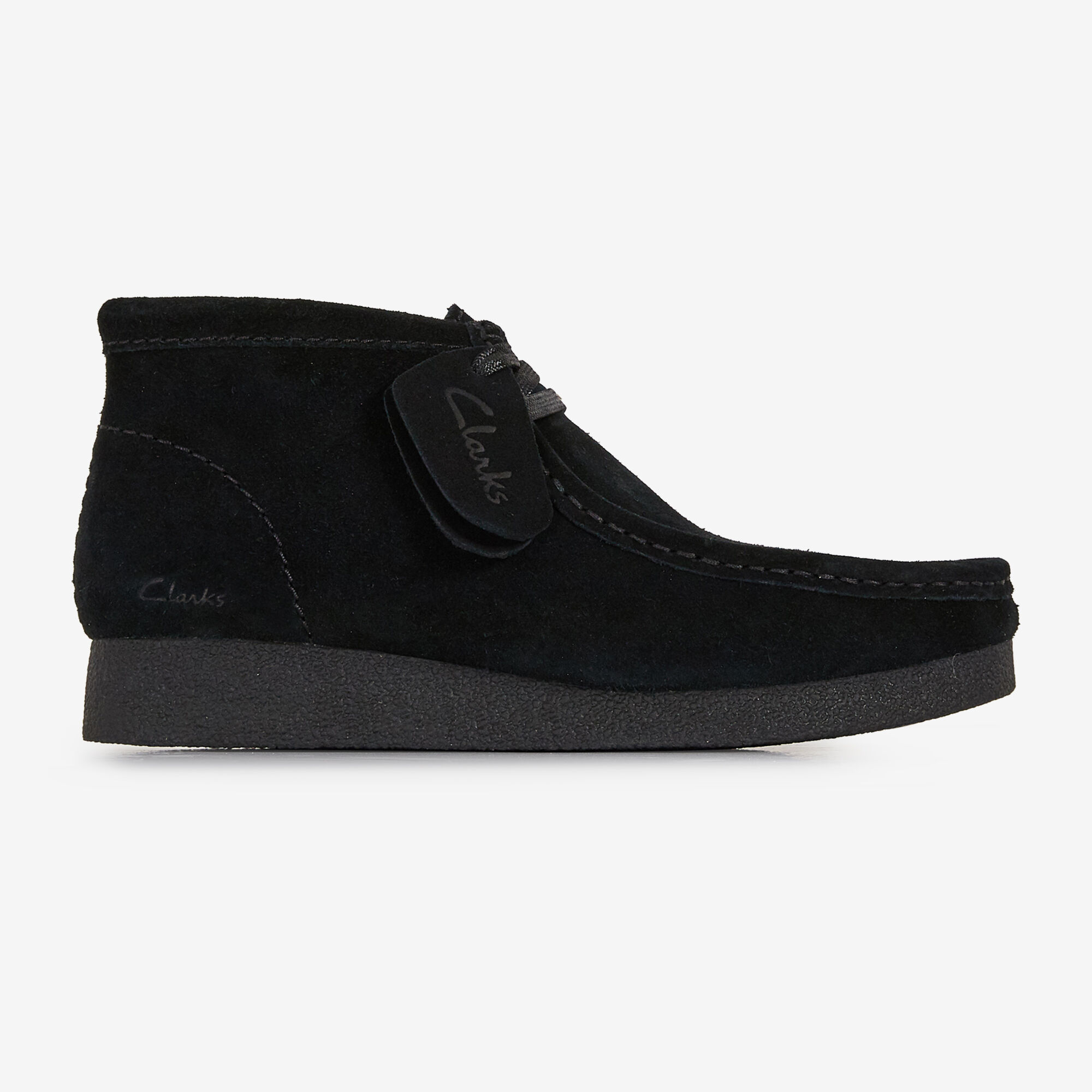 Clarks wallabees shop black womens