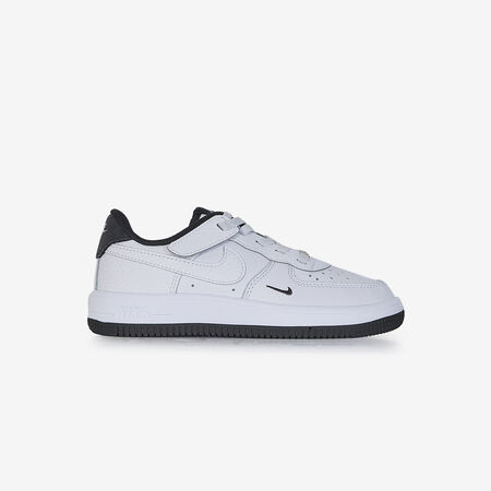 AIR FORCE 1 LOW CF MINI SWOOSH : BLANC/NOIR