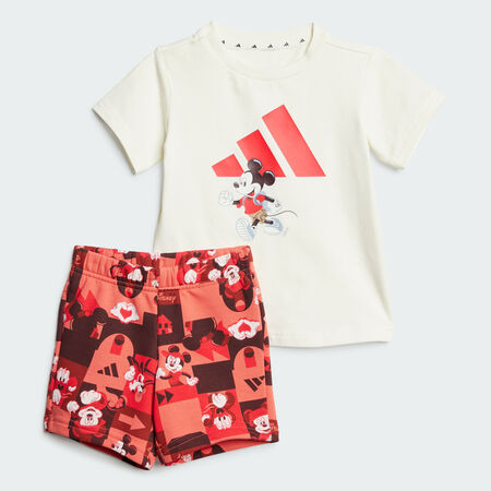 ENSEMBLE T-SHIRT ADIDAS DISNEY MICKEY MOUSE : Off White / Pure Ruby