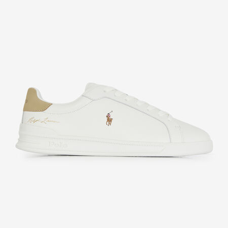POLO RALPH LAUREN HERITAGE COURT SIGNATURE BLANC/BEIGE HOMME