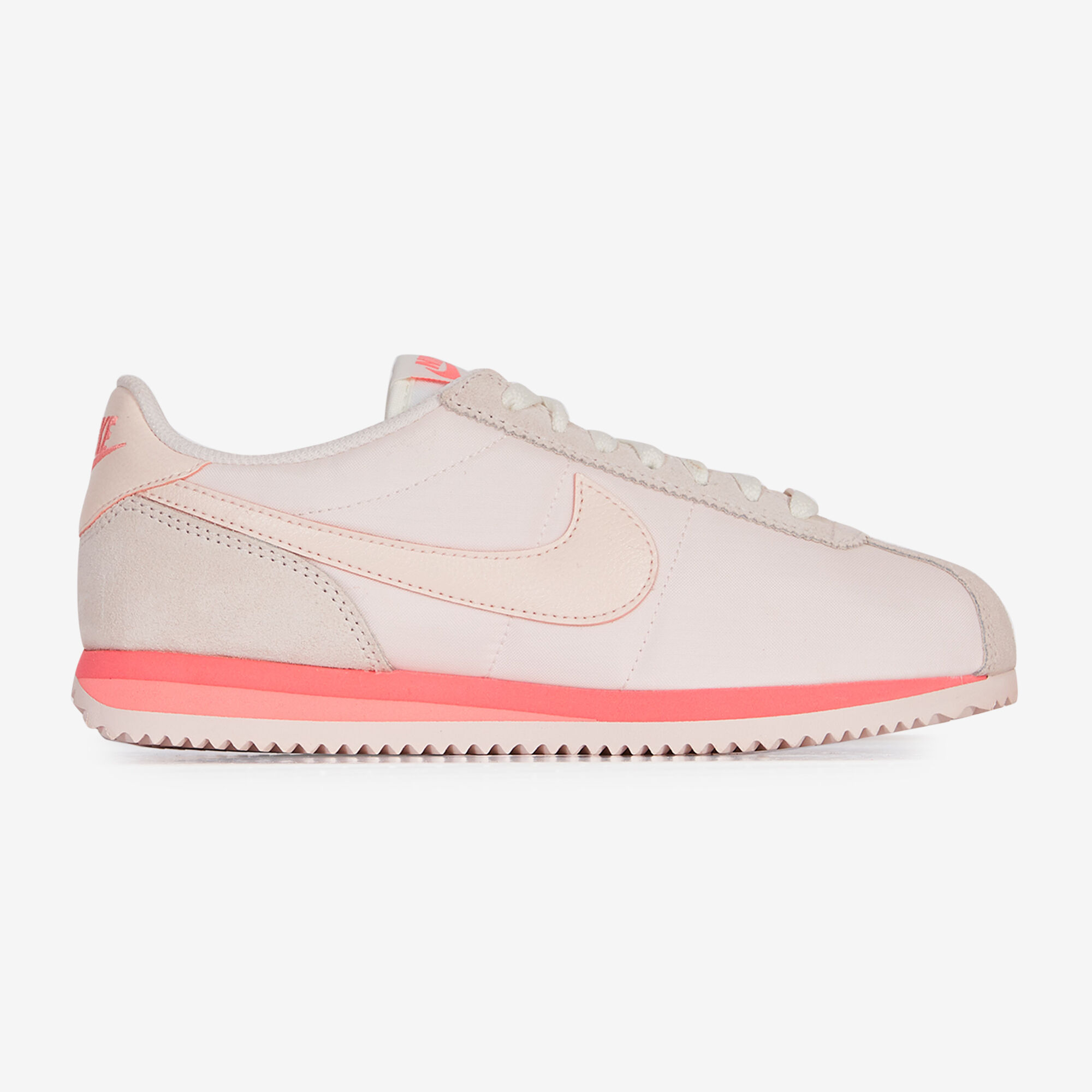 NIKE CORTEZ NYLON SNEAKERS FEMME ROSE ROUGE LACETS Courir