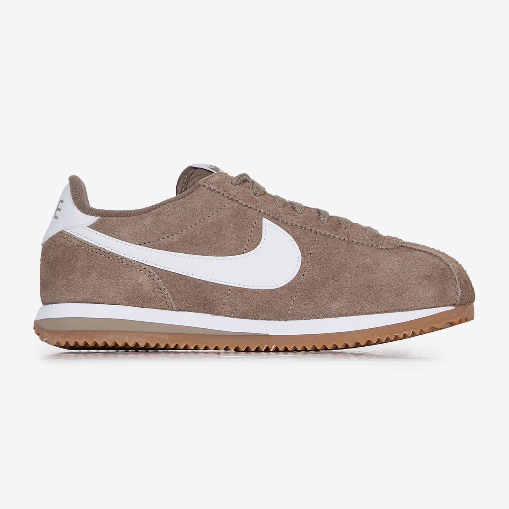 Nike classic cortez trainers in sand suede discount