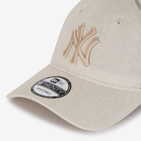 NEW ERA 9TWENTY TRUCKER WOMEN NY LINEN BEIGE WOMEN