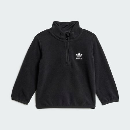 ADIDAS ORIGINALS Sweat-shirt demi-zip polaire Enfants Black BÉBÉ
