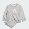 null : Medium Grey Heather / Clear Pink