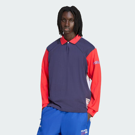 ADIDAS PERFORMANCE Graphic Polo T-Shirt Noble Ink MEN