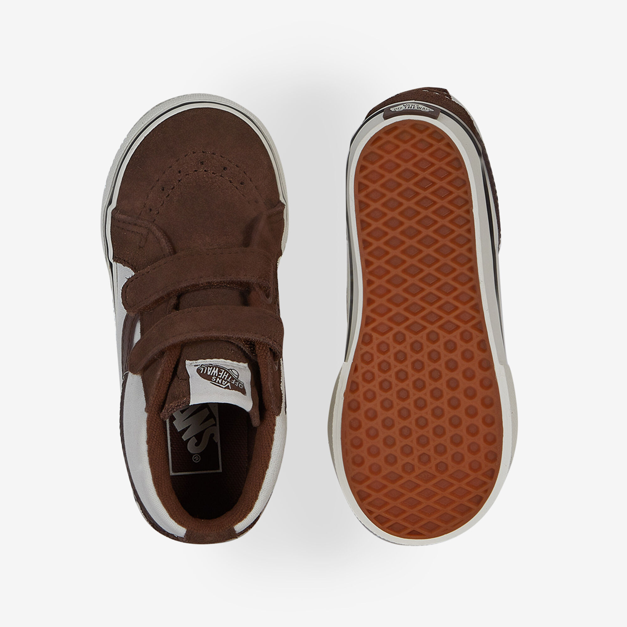 Sk8-mid V  Marron/blanc   - Bébé -