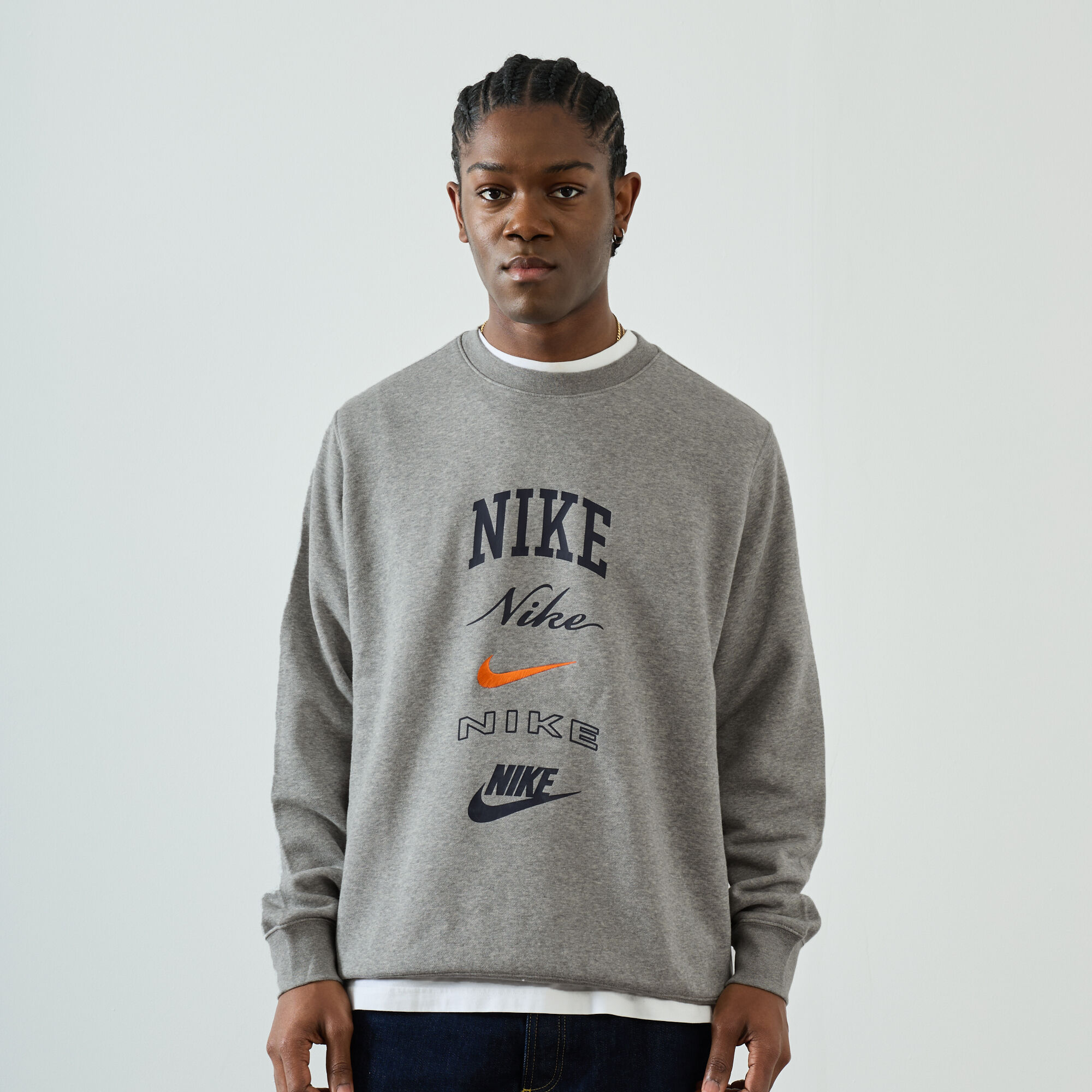 Nike swoosh bb crew sweatshirt sales