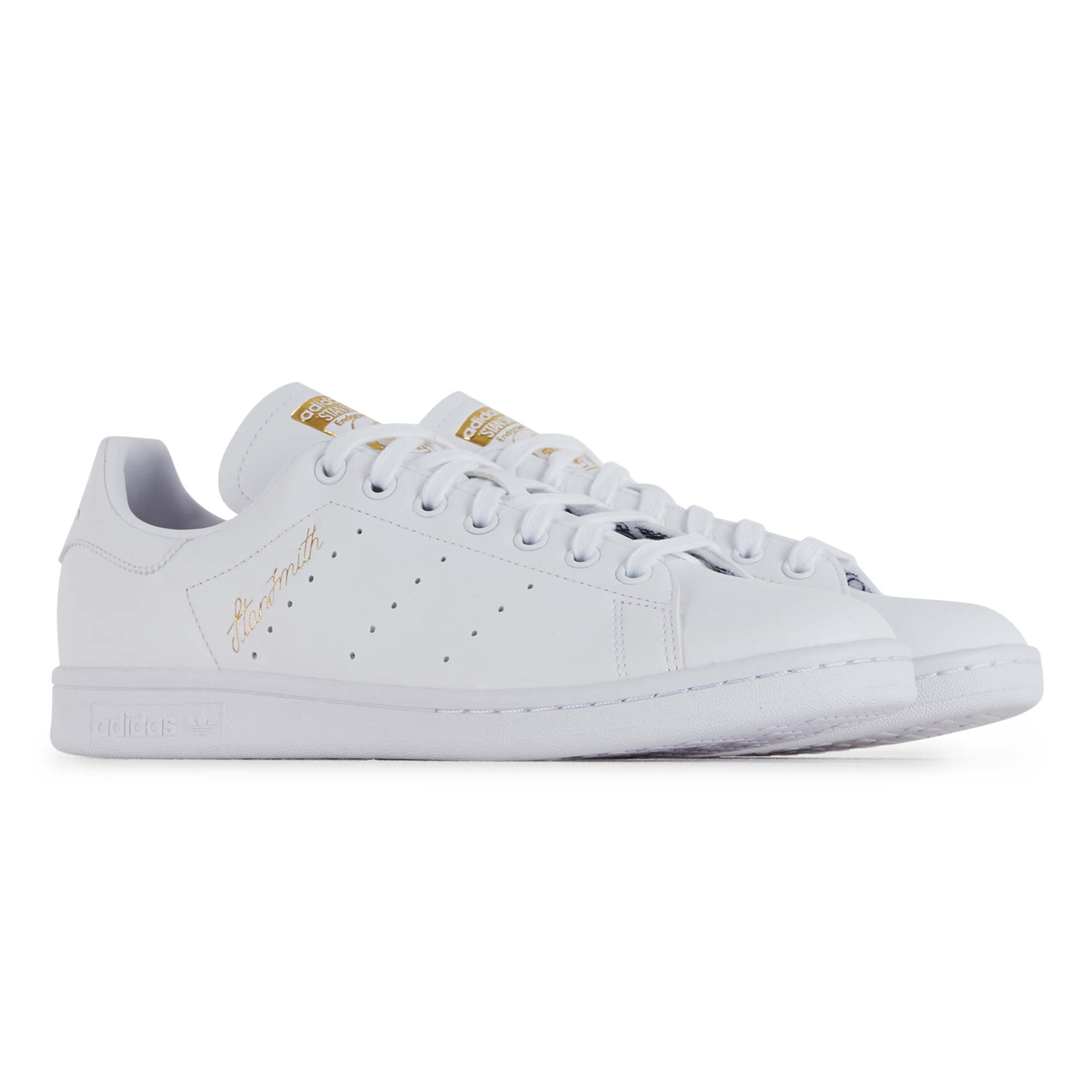 adidas stan smith blanche et or