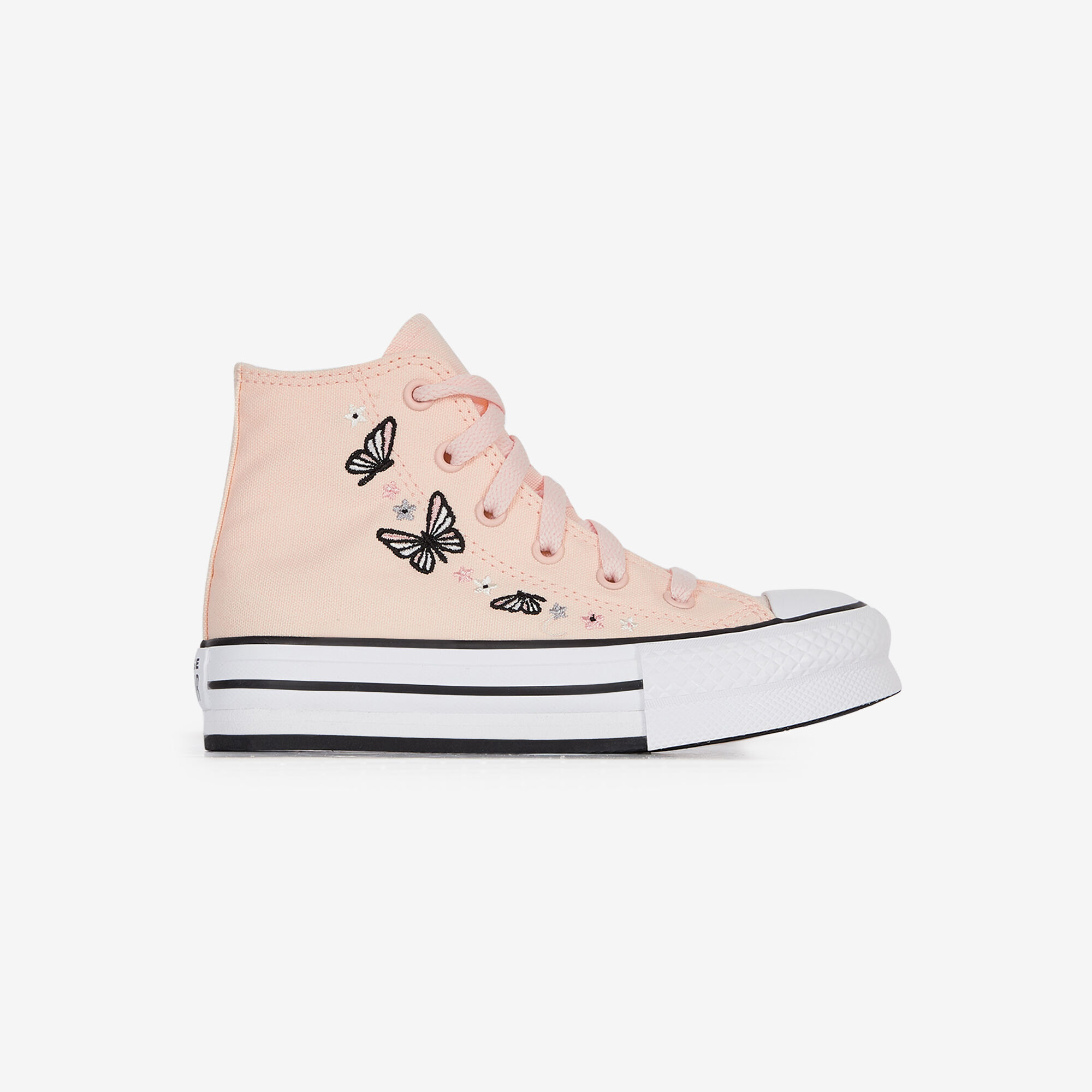 CONVERSE CHUCK TAYLOR ALL STAR EVA LIFT HI FESTIV SNEAKERS ENFANT ROSE BLANC LACETS Courir