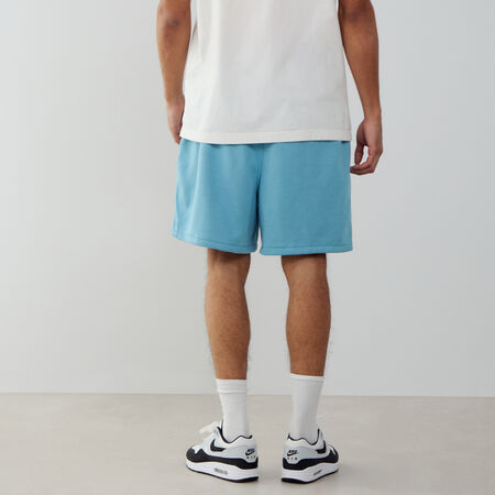 NIKE SHORT CLUB FLEECE FLOW BLEU/BLANC HOMME
