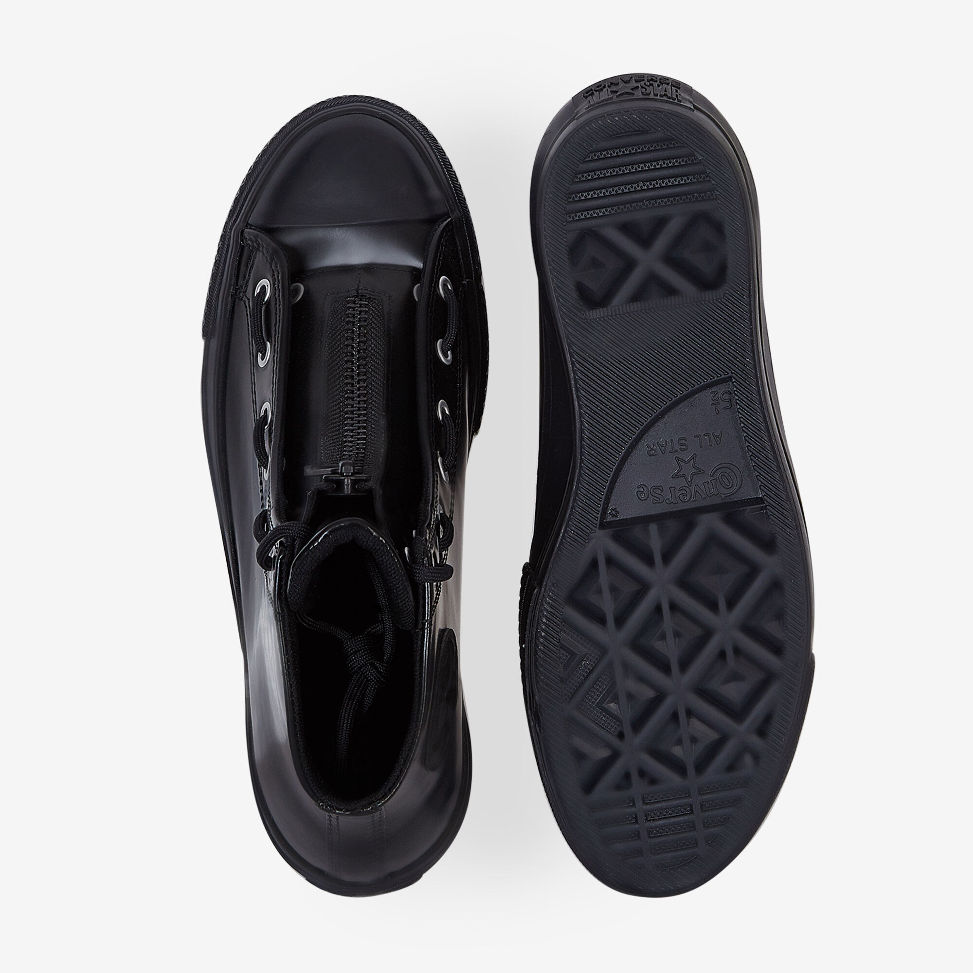 Chuck Taylor All Star Lift Hi Patent  Noir