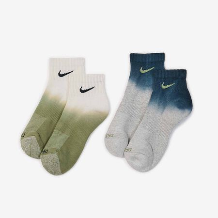 NIKE CHAUSSETTES X2 ANKLE TYE DYE MULTICOLORE HOMME