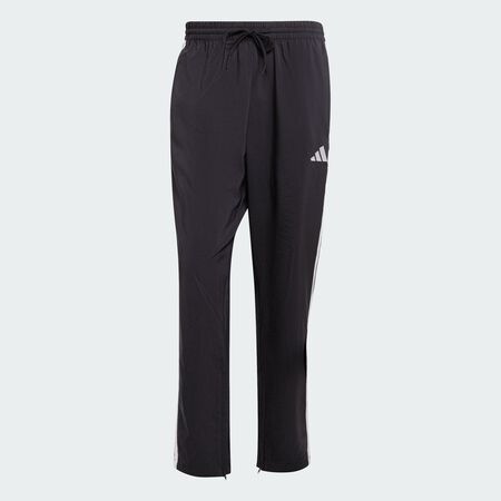 Essentials 3-Stripes Stanford Pants Open Hem : Black / White