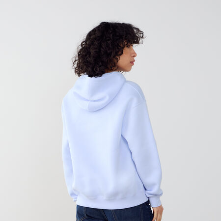 JORDAN HOODIE OVERSIZE BROOKLYN BLUE/WHITE WOMEN