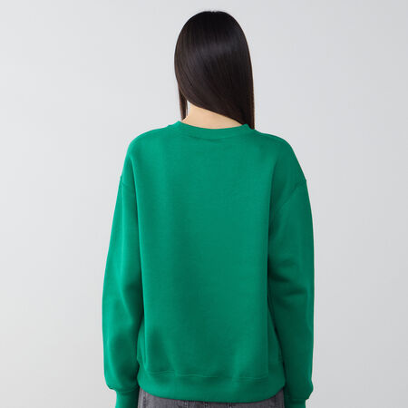 JORDAN SWEAT CREW BROOKLYN GREEN/WHITE WOMEN