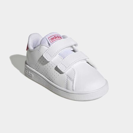 ADIDAS SPORTSWEAR Chaussure à double scratch Advantage Lifestyle Court Cloud White / Real Pink / Core Black BÉBÉ