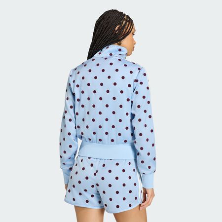 ADIDAS ORIGINALS Veste de surv&ecirc;tement SATIN POLKA DOTS TT Clear Sky FEMME