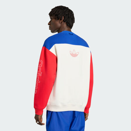 ADIDAS PERFORMANCE Graphic Sweatshirt Royal Blue / Cloud White MEN