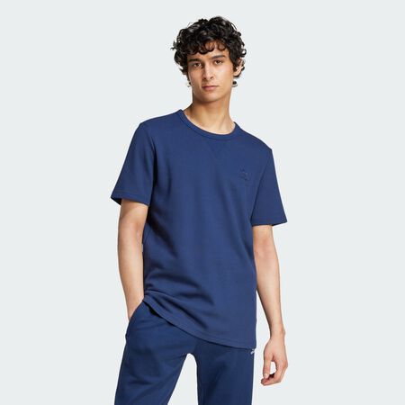ADIDAS ORIGINALS Trefoil Essentials Waffle Tee Night Indigo MEN