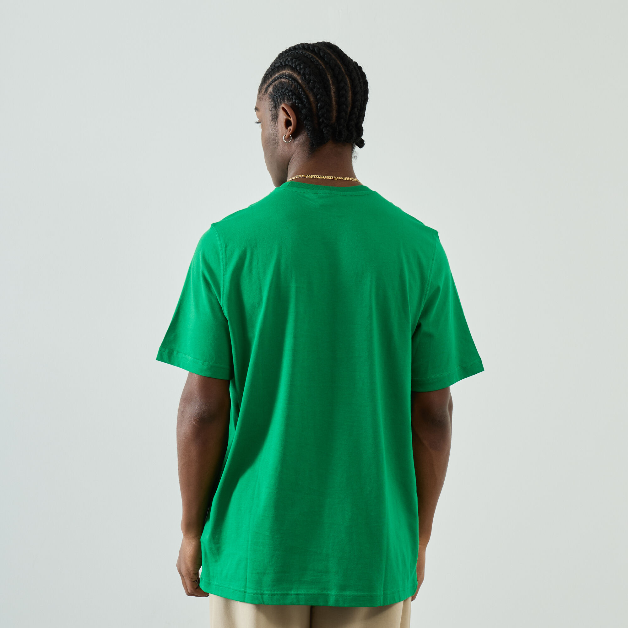 ADIDAS ORIGINALS TEE SHIRT CLASSIC TREFOIL VERT BLANC TEE SHIRT MEN Courir