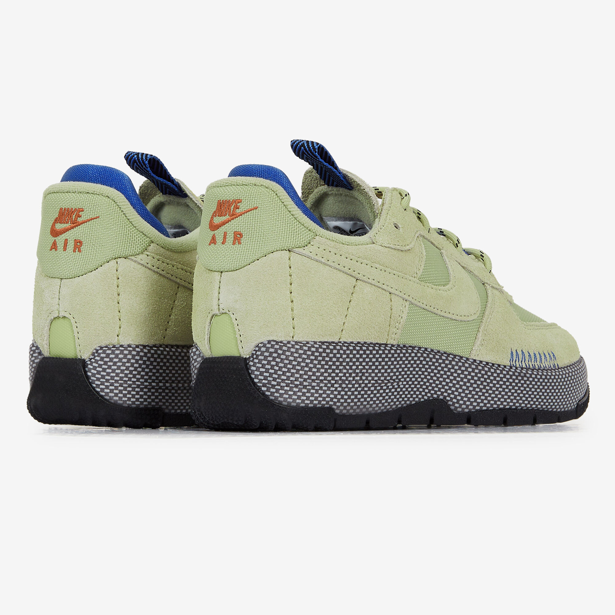 NIKE AIR FORCE 1 WILD SNEAKERS FEMME BEIGE BLEU LACETS Courir