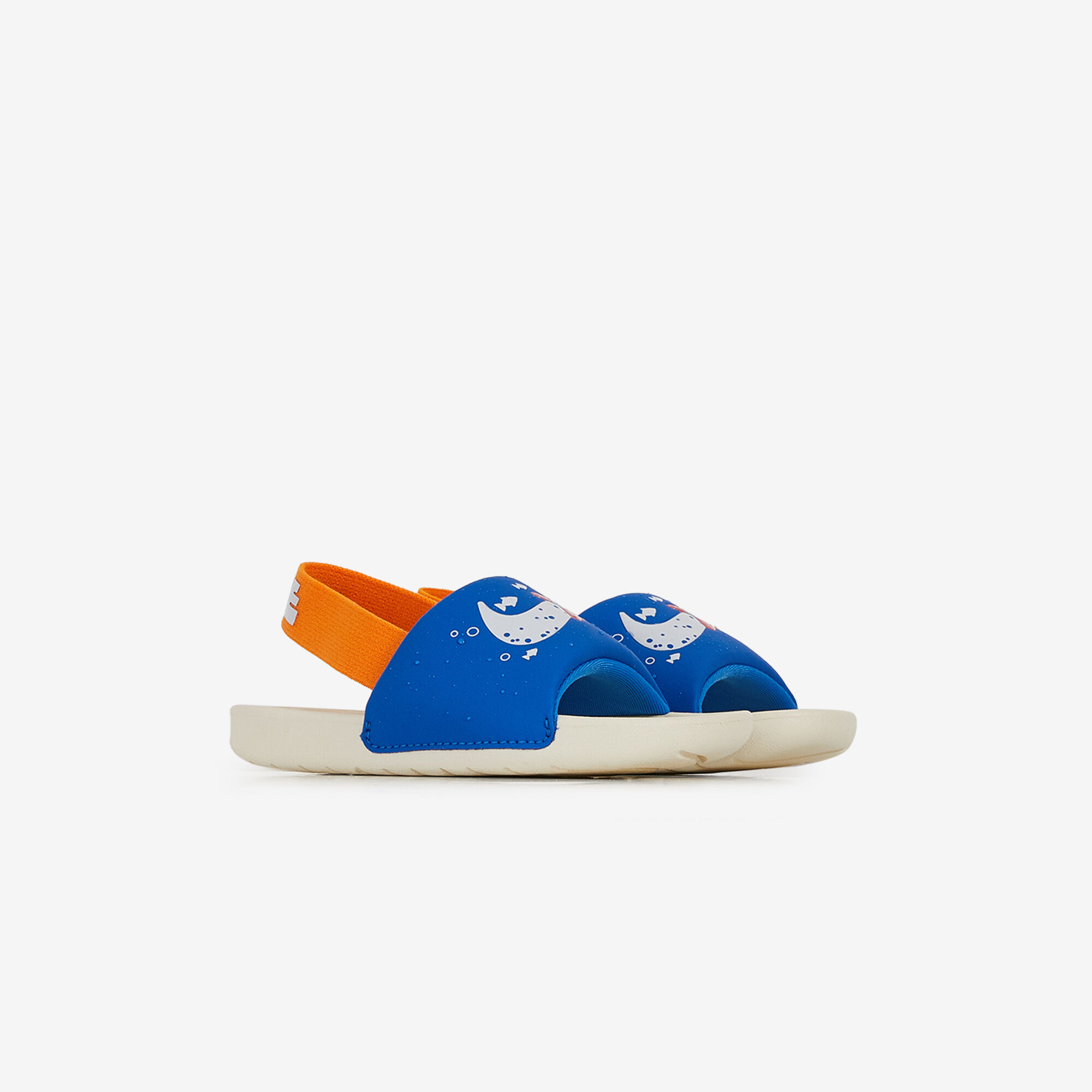 NIKE KAWA SLIDE FISH EL BLEU BLANC ESTIVALES ENFANT Courir