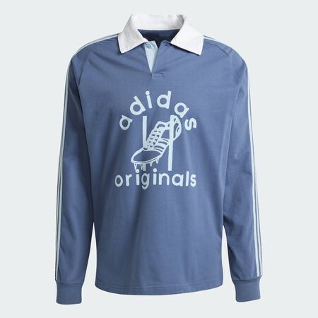ADIDAS ORIGINALS Rugby Polo Shirt Preloved Ink MEN