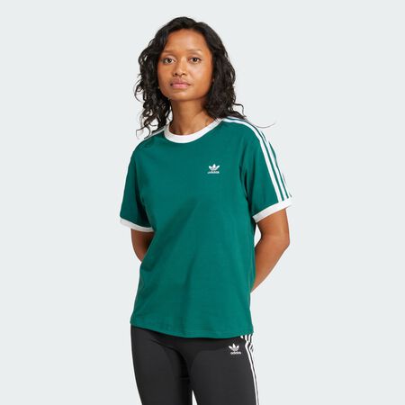ADIDAS ORIGINALS 3-Stripes Tee Collegiate Green WOMEN