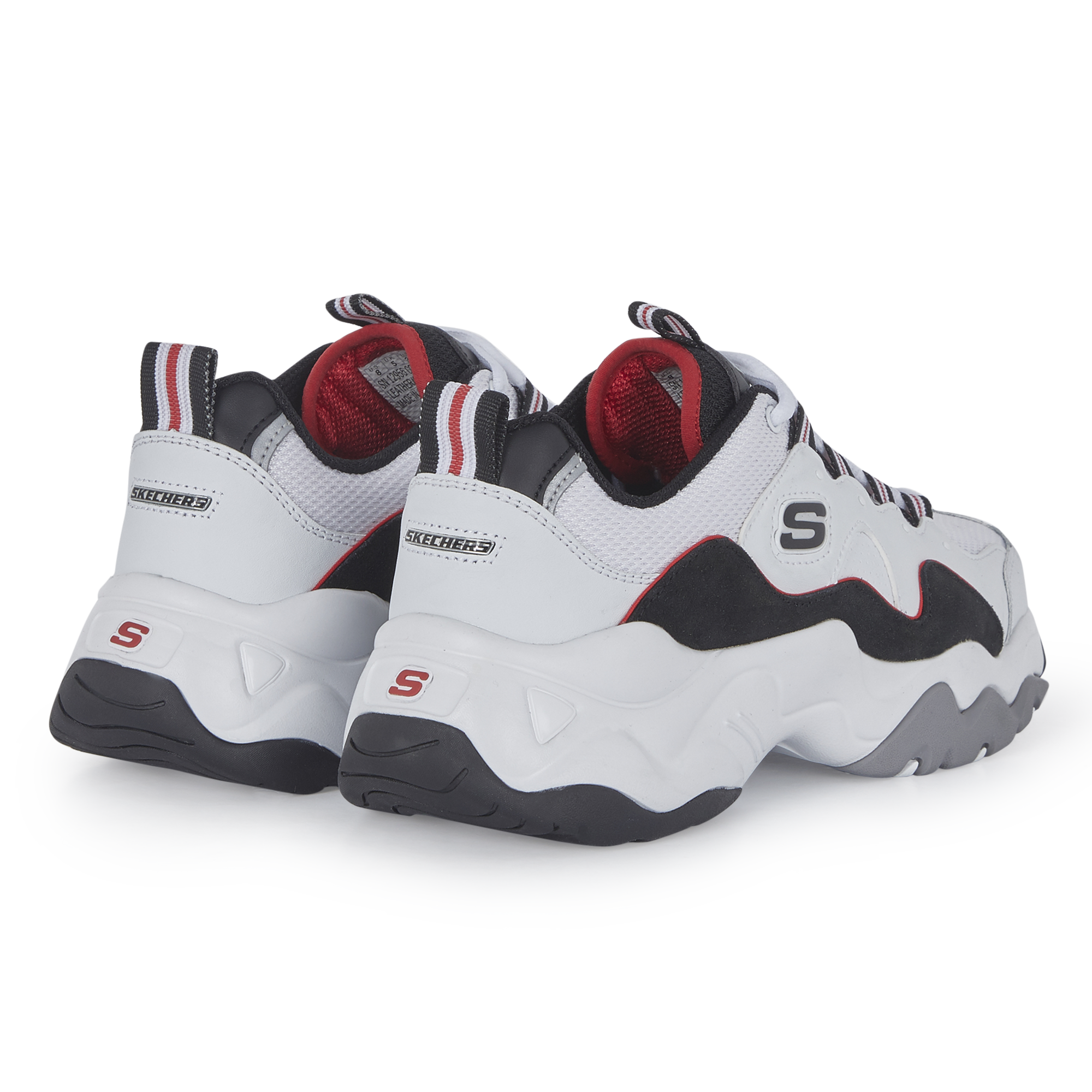 skechers d'lites 3 homme rouge
