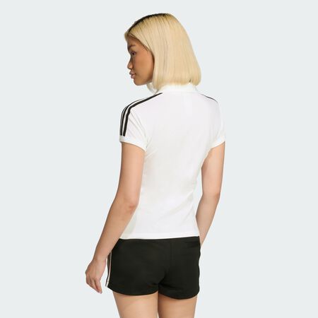 ADIDAS ORIGINALS 3-Stripes Polo White / Black WOMEN