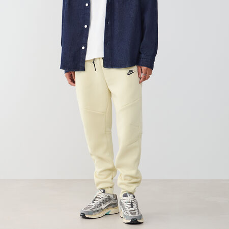 NIKE PANT JOGGER TECH FLEECE BEIGE/BLACK MEN